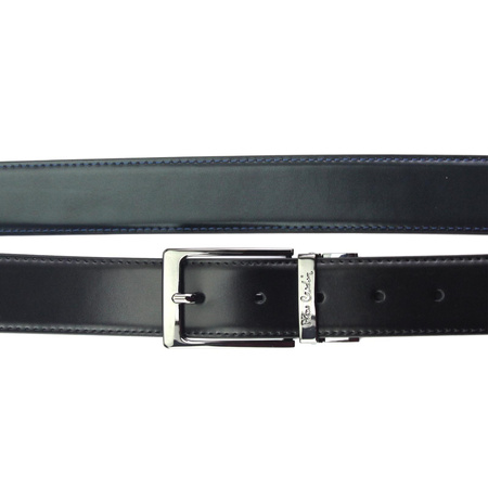 Pasek męski PIERRE CARDIN FWJX5 DOUBLE BLACK-BLUE