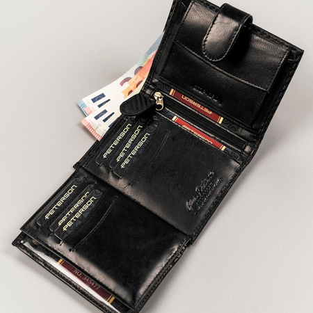 Portfel męski skórzany skóra naturalna Peterson