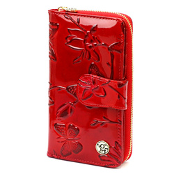 Portfel damski skóra naturalna skórzany Gregorio