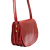 Florence torebka listonoszka skóra naturalna czerwony