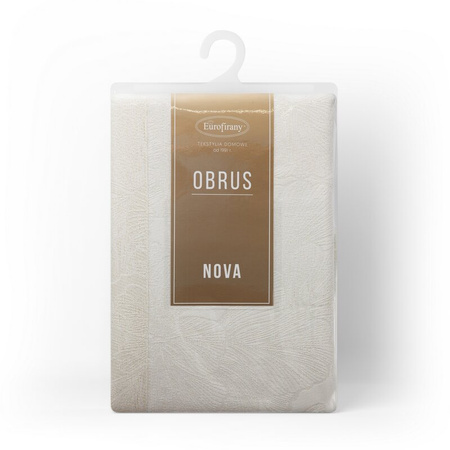OBRUS LENA 140 X 220 CM KREMOWY