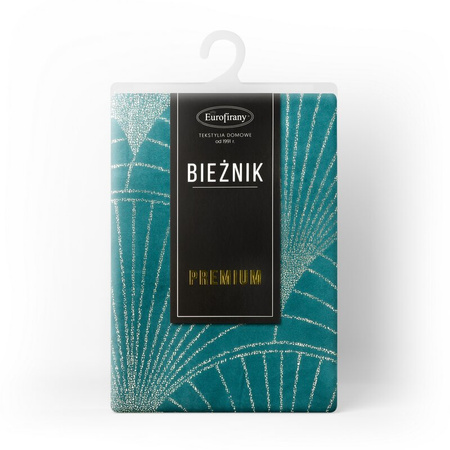 OBRUS BLINK 14 35 X 220 CM CIEMNOTURKUSOWY