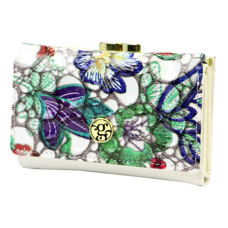 Portfel damski skórzany skóra naturalna + skóra ekologiczna Gregorio