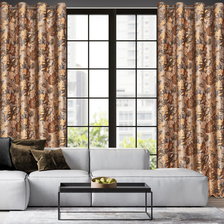 ZASŁONA GOTOWA DIANA 140 X 250 CM RUDY