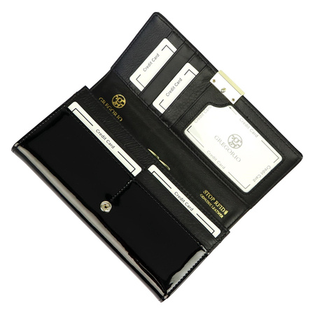 Portfel damski skórzany skóra naturalna Gregorio