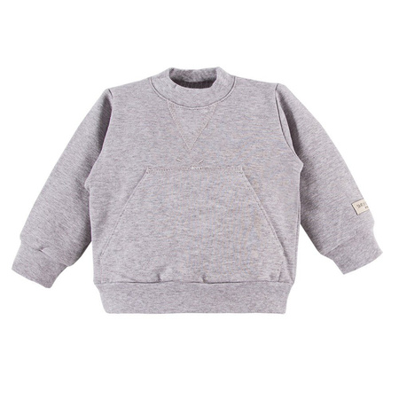  BLUZA SIMPLY COMFY KANGUREK SZARY EWA KLUCZE 