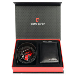 Zestaw na prezent dla mężczyzny portfel i pasek męski skórzany Pierre Cardin