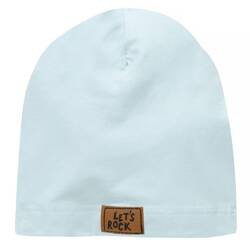 Czapka niemowlęca dla chłopca niebieska Pinokio Lets rock