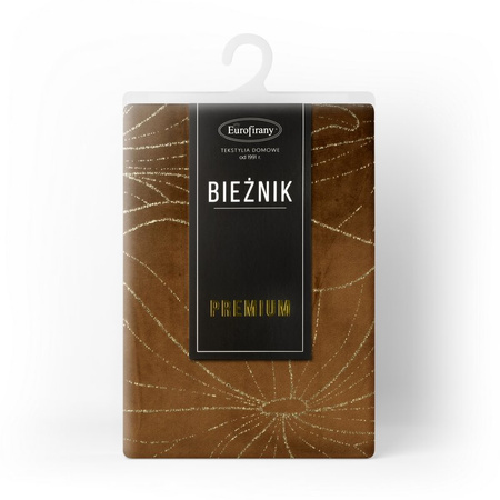 OBRUS BLINK 18 35 X 180 CM BRĄZOWY