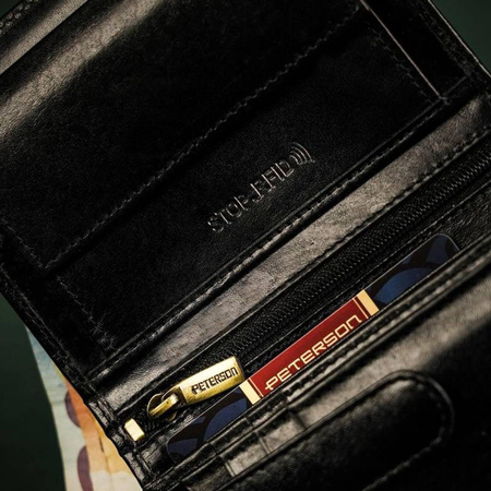 Portfel męski skórzany skóra naturalna  Peterson 