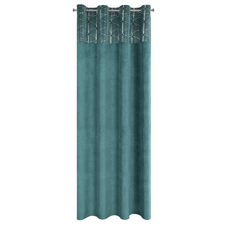 ZASŁONA GOTOWA LINDI 140 X 250 CM TURKUSOWY