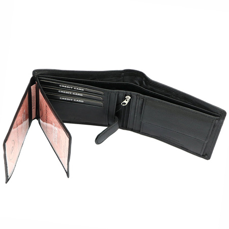 Portfel męski skórzany skóra naturalna Money Kepper 