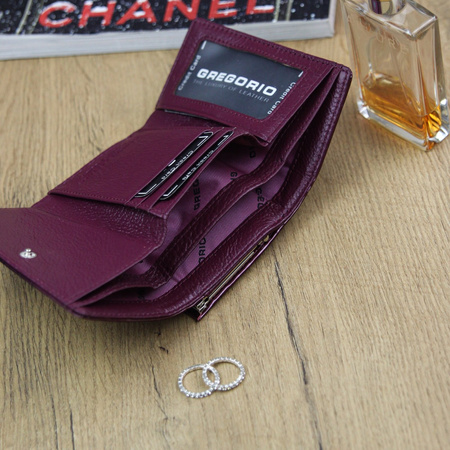Portfel damski skórzany skóra naturalna Gregorio 