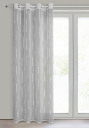 ZASŁONA GOTOWA ALENI 140 X 250 CM SREBRNY