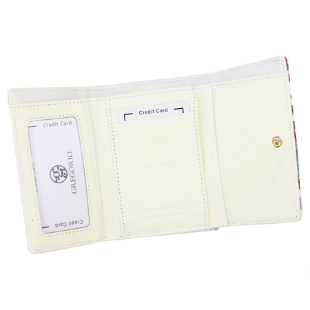 Portfel damski skórzany skóra naturalna + skóra ekologiczna Gregorio