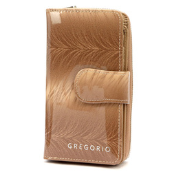 Portfel damski skórzany skóra naturalna Gregorio