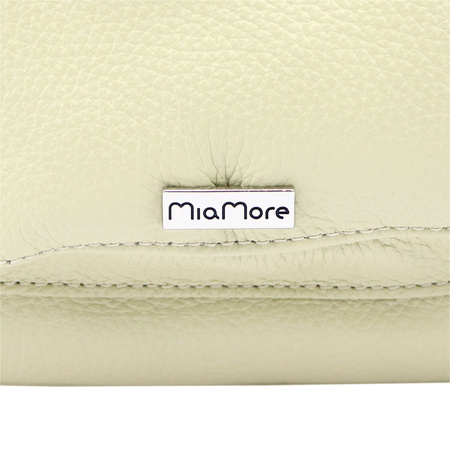 MiaMore torebka listonoszka skóra naturalna beżowy