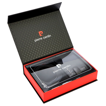 Zestaw na prezent dla mężczyzny portfel i pasek męski skórzany Pierre Cardin