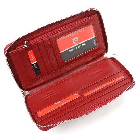 Portfel damski skórzany skóra naturalna Pierre Cardin