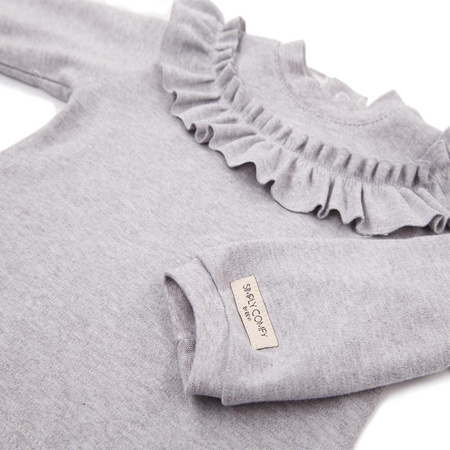 BLUZA SIMPLY COMFY KARCZEK SZARY MELANŻ