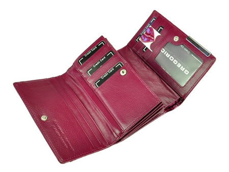 Portfel damski skóra naturalna skórzany Gregorio 