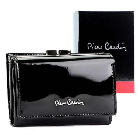 Portfel damski skóra naturalna + skóra ekologiczna Pierre Cardin