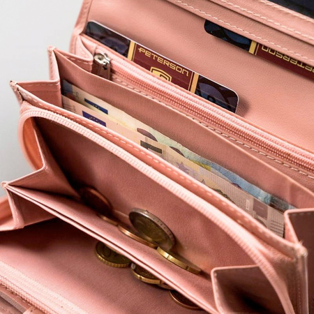 Portfel damski skóra naturalna skórzany Peterson