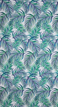 ZASŁONA GOTOWA D91 PALMS 02 140 X 250 CM BIAŁY