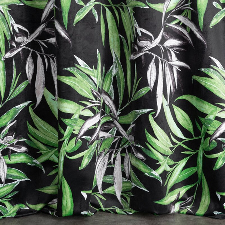 ZASŁONA GOTOWA ZOJA 140 X 250 CM CZARNY