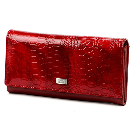 Portfel damski skórzany skóra naturalna Alessio Nesca 