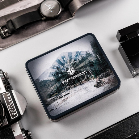 Portfel męski skórzany skóra naturalna Peterson