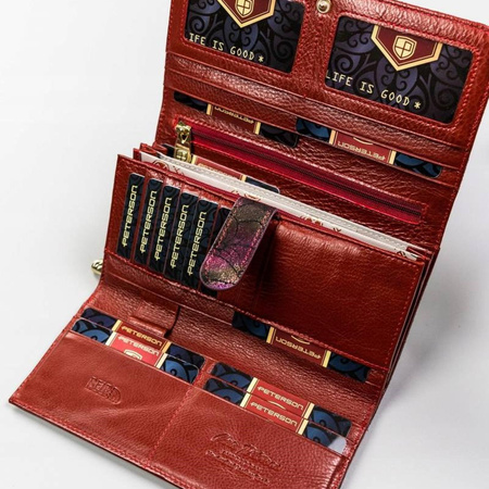 Portfel damski skórzany skóra naturalna  Peterson 