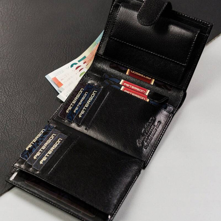 Portfel męski skórzany skóra naturalna  Peterson