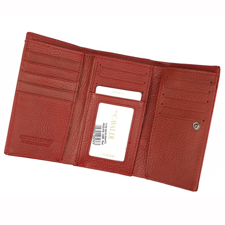 Portfel damski skórzany skóra naturalna + skóra ekologiczna Cavaldi