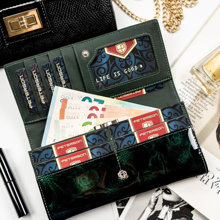 Portfel damski skóra naturalna skórzany Peterson