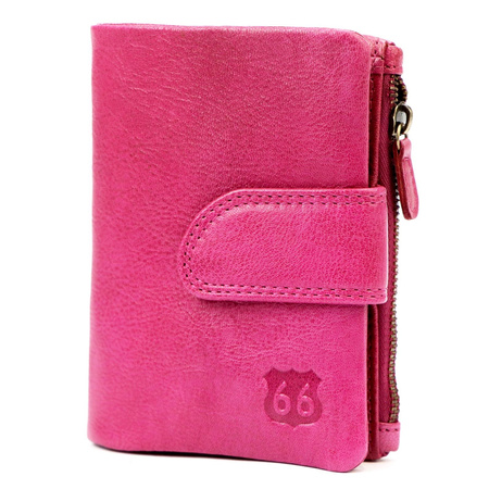 Portfel damski skórzany skóra naturalna Route 66 