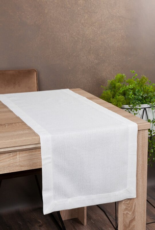 OBRUS STELLA 2 40 X 140 CM BIAŁY