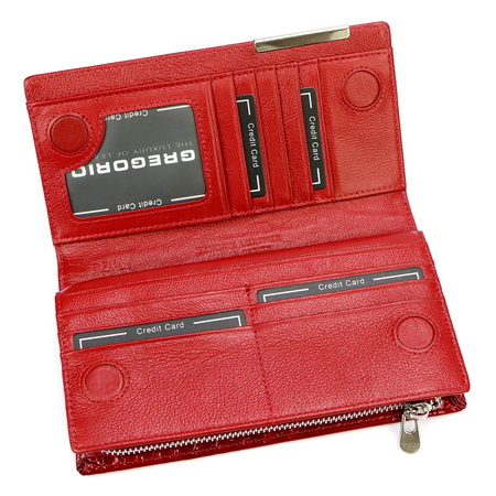 Portfel damski skórzany skóra naturalna Gregorio 