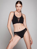 Lama figi damskie bikini 5017 bezszwowe XXL czarne
