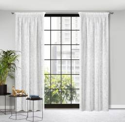 ZASŁONA GOTOWA LIREN NA TAŚMIE 140 X 270 CM BIAŁY