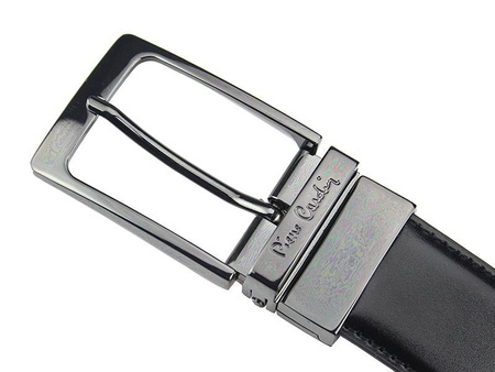 Pasek męski PIERRE CARDIN FWJX5 DOUBLE BLACK-BLUE