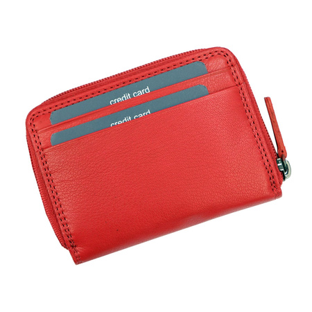 Coveri portfel skóra naturalna czerwony EC-7601-26 - kobieta