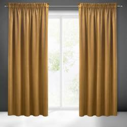 ZASŁONA GOTOWA SIBEL NA TAŚMIE 140 X 270 CM MIODOWY