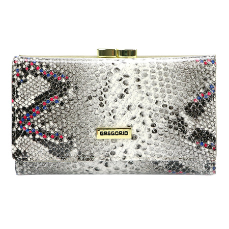 Portfel damski skórzany skóra naturalna Gregorio