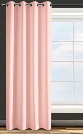 ZASŁONA GOTOWA D91 ADORE 140 X 250 CM PUDROWY RÓŻ