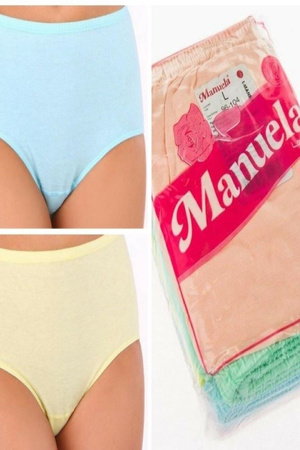 Figi majtki damskie białe 6-pack