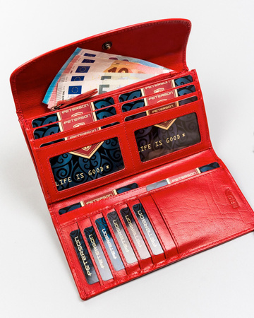 Portfel damski skórzany skóra naturalna  Peterson 