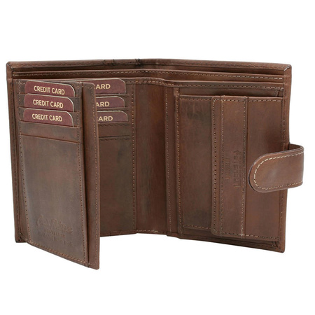 Portfel męski skórzany skóra naturalna Peterson