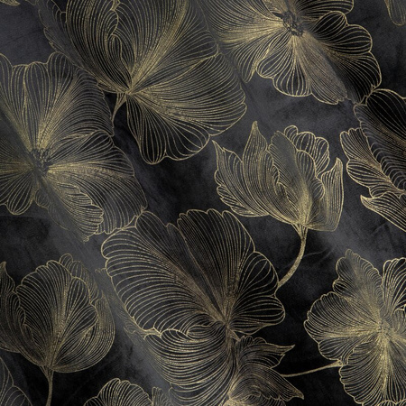 ZASŁONA GOTOWA STELLA 140 X 250 CM CZARNY