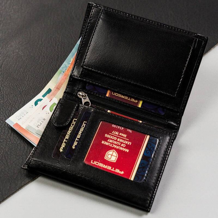 Portfel męski skórzany skóra naturalna  Peterson